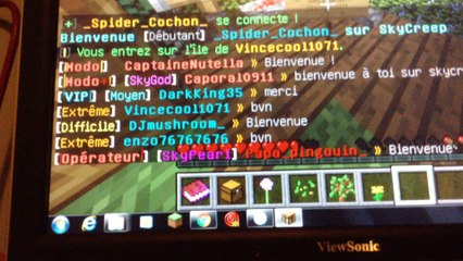 présantation et gameplay sur mon ile serveur skycreep fr 001
