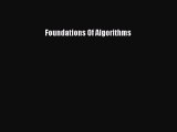 Read Foundations Of Algorithms Ebook Free