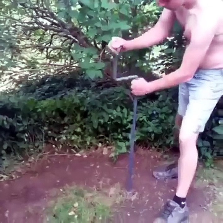Man Creates Beer Storage In Garden