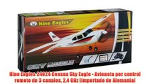 Nine Eagles 24024 Cessna Sky Eagle - Avioneta por control remoto de 3 canales 24 GHz [Importado