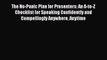 READbook The No-Panic Plan for Presenters: An A-to-Z Checklist for Speaking Confidently and