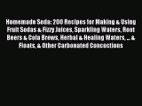 Download Homemade Soda: 200 Recipes for Making & Using Fruit Sodas & Fizzy Juices Sparkling