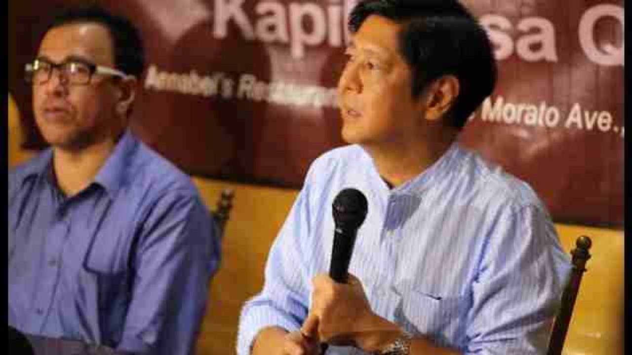 "Bongbong" presentará una queja por "manipulación en el conteo de votos"