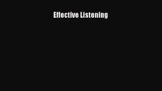 FREE DOWNLOAD Effective Listening BOOK ONLINE