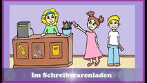 Deutsch lernen learn german    Der Schreibwarenladen