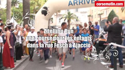 Zitellinu Run une course pour les enfants dans la rue Fesch à Ajaccio