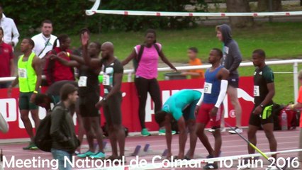 Meeting National de Colmar 2016 100m hommes