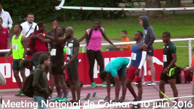 Meeting National de Colmar 2016 100m hommes