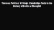 Read Book Thoreau: Political Writings (Cambridge Texts in the History of Political Thought)