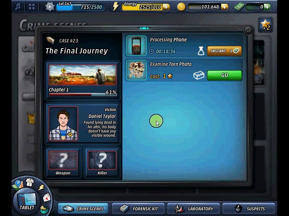 Criminal case #23 THE FINAL JOURNEY - Examine Torn Photo - Main Investigation