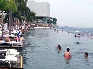 Swimming Pool at the Top of Building