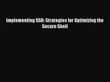 Read Implementing SSH: Strategies for Optimizing the Secure Shell Ebook Free