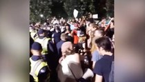 Protesters clash with Trump supporters outside Richmond, Va. campaign rally