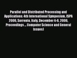 Read Parallel and Distributed Processing and Applications: 4th International Symposium ISPA