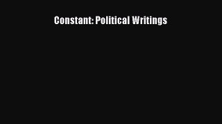 Read Book Constant: Political Writings E-Book Download