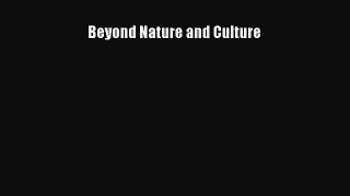 Read Book Beyond Nature and Culture ebook textbooks