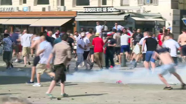 Euro 2016 : débordement avec les supporters anglais à Marseille