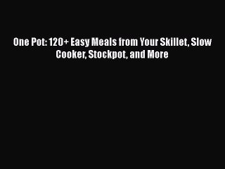 Read Books One Pot: 120+ Easy Meals from Your Skillet Slow Cooker Stockpot and More ebook textbooks