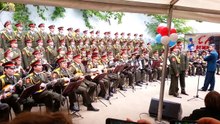 Military Orchestra on Moscow street (song Smuglyanka-Moldovanka)