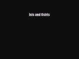 Read Book Isis and Osiris PDF Online