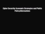 Download Cyber Security: Economic Strategies and Public Policy Alternatives Ebook Online