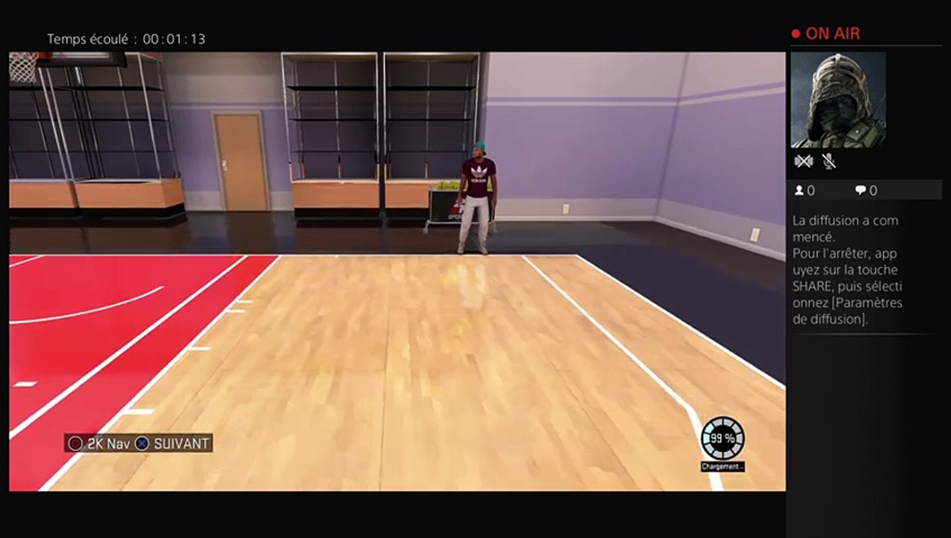 ⁣Diffusion PS4 en direct de fethy slb nba 2k 16