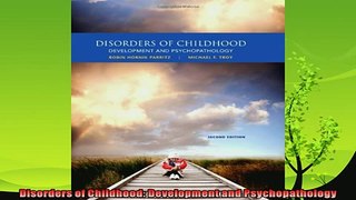 read now  Disorders of Childhood Development and Psychopathology