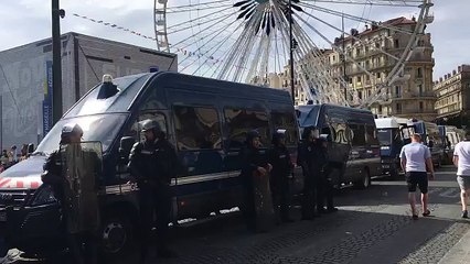 LIVES EURO 2016 - Gendarmes policiers et marins pompiers sont sur le vieux port
