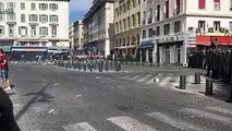 Les CRS créent une barrière sur le vieux port EURO2016 Marseille