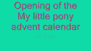 My little pony advent calendar: door 24