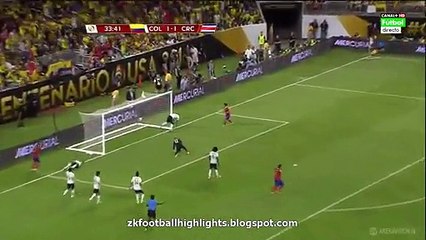 1-2 Frank Fabra FUNNY Own Goal HD - Colombia 1-2 Costa Rica - Copa America 2016