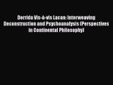 Read Derrida Vis-Ã -vis Lacan: Interweaving Deconstruction and Psychoanalysis (Perspectives