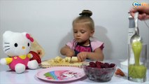 ✔ Hello Kitty. Un delicioso postre de frutas de la pequeña “chef” Yaroslava / Vídeo de las niñas ✔