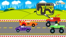 Cars Cartoon for kids. Monster Truck with Racing Cars. Racing on the Track. Season 1. Series 11