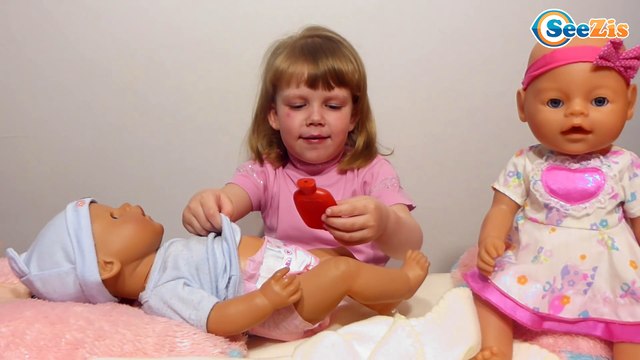 Кукла Беби Борн. Доктор Ника лечит Малыша Мишу. Видео для девочек. Tiki Taki Nika