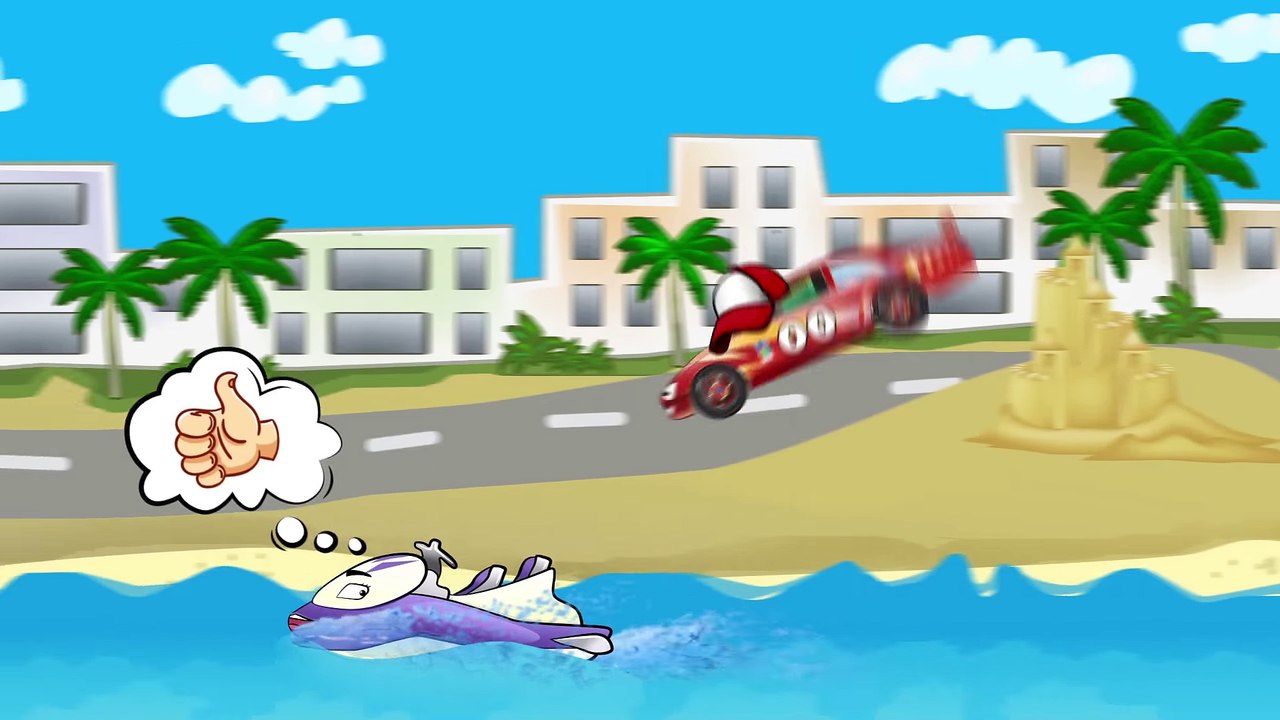 ✔ Мультики про машинки. Гоночная Машина, Водный Мотоцикл. Гонки за первенство. Веселые машинки ✔