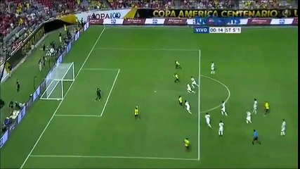 Copa América Centenario: Ecuador 2 Perú 2 // Gol de Miler Bolaños