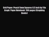 Read Books Grid Paper: Peach 5mm Squares 8.5 inch by 11in Graph  Paper Notebook  200 pages