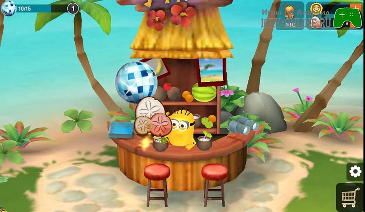 Проведи незабываемые каникулы вместе с миньонами! Миньоны׃ райский уголок - Android Games