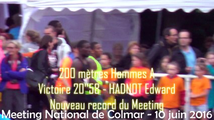Meeting National de Colmar 2016 200m hommes