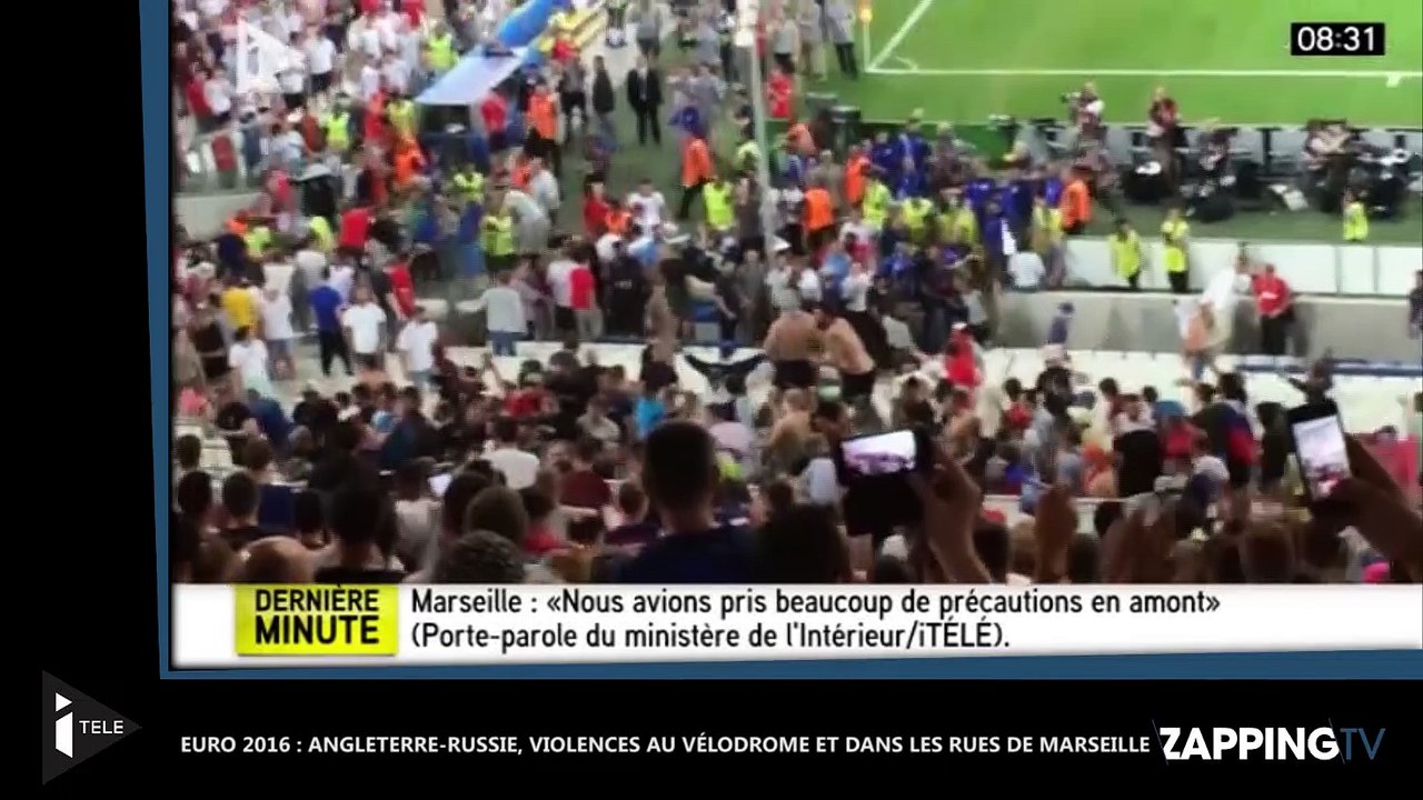Euro 2016 : Angleterre-Russie, violences au Vélodrome et dans les rues de Marseille (Vidéo)