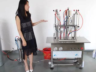 3 In 1 Semi Automatic Aerosol Filling Machine for One Operator 1600A