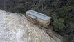 Enormes inondations en Tasmanie filmées d'un Drone