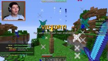 STOPING A FLY HACKER! | Minecraft SOLO SKYWARS with PrestonPlayz