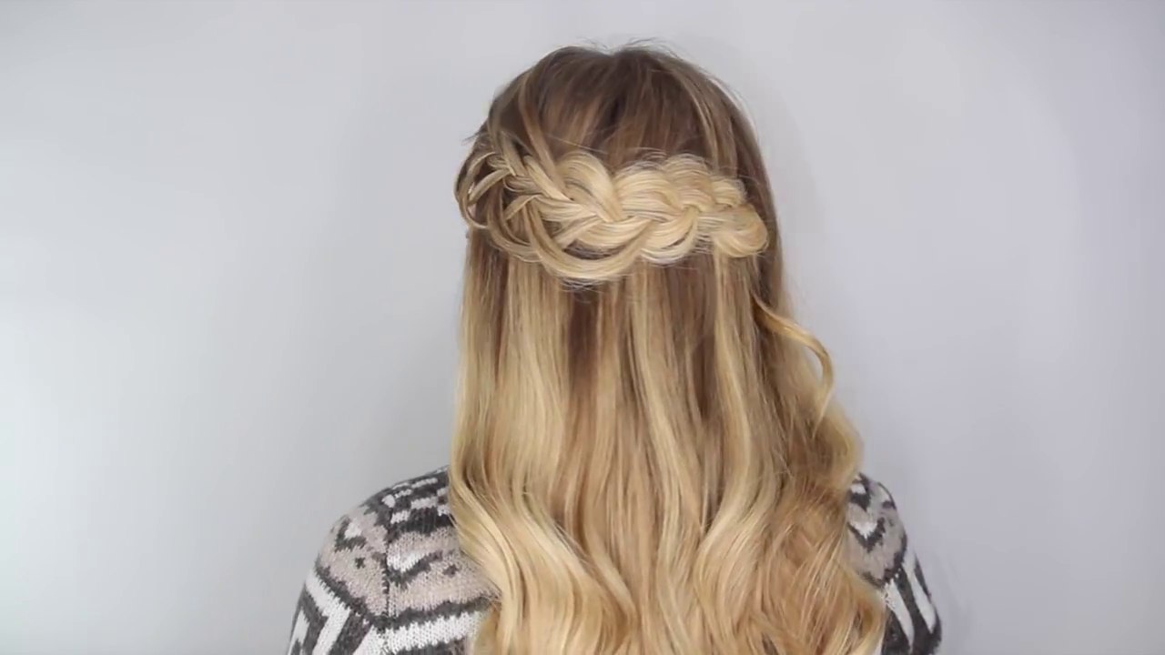 Dutch Braid Embellished Half Updo | Half-Up Dutch Braids
