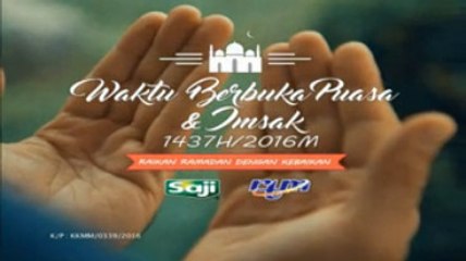 Ramalan waktu berbuka puasa RTM TV1 (2016)