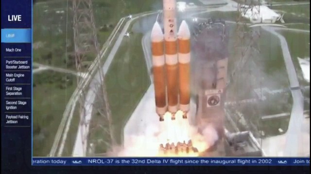 В США состоялся успешный запуск мощной ракеты-носителя Delta IV со спутником космической разведки США