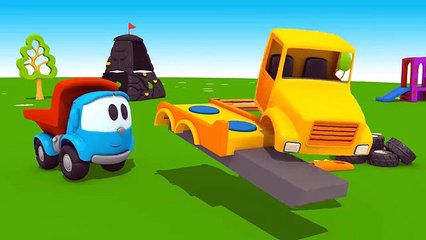 Грузовичок Лёва Малыш и поливальная машина. Новый 3D мультик про машинки