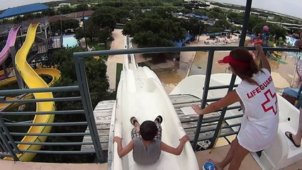 White Wedgie Water Slide at Splashtown San Antonio