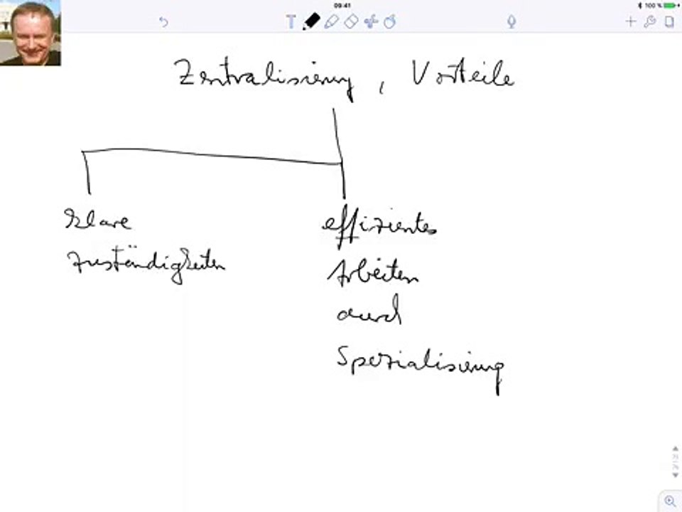 Zentralisierung, Vorteile